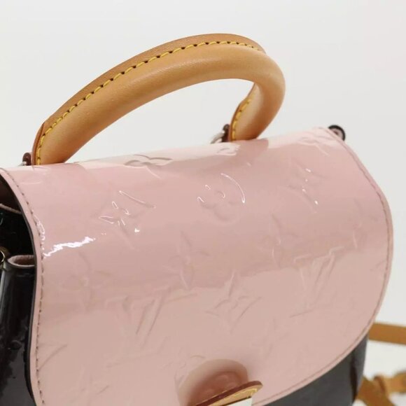 LOUIS VUITTON Monogram Vernis Hot spring Hand Bag Amarante - Picture 10 of 15